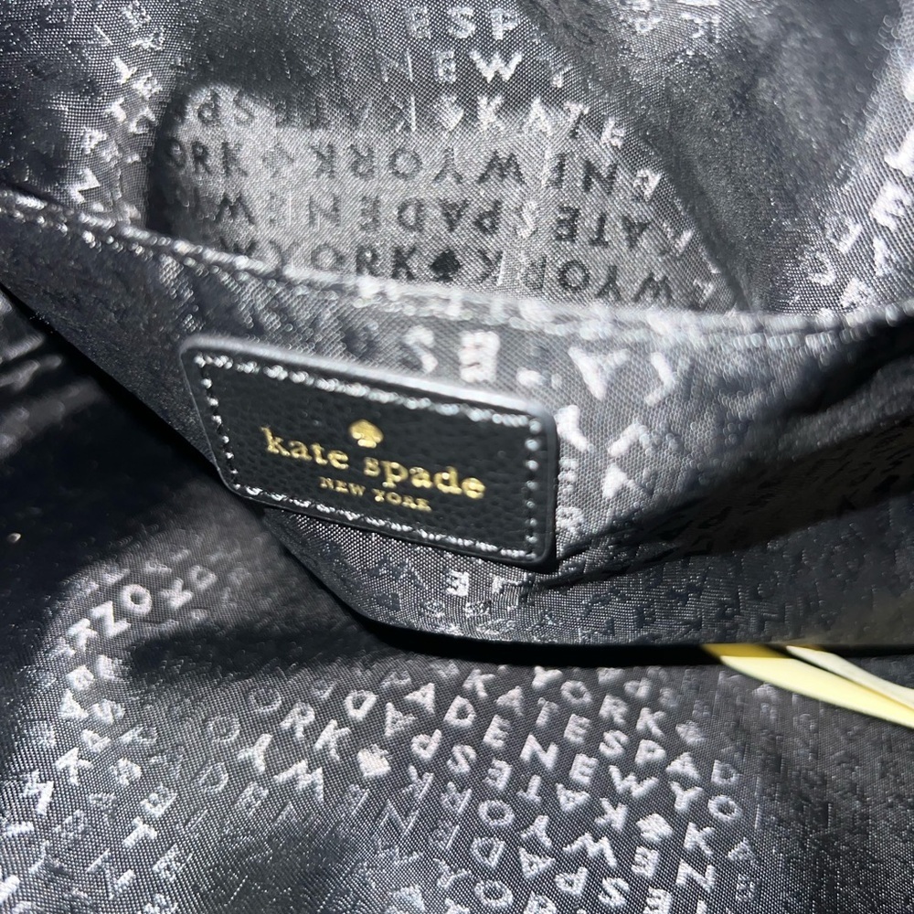 Kate Spade Black Backpack with Gold Accents NWOT - Picture 9 of 9